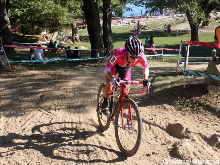 Halfway through the race, Arely Kemmerer was the rider to beat with a sizable gap. Only Mani was able to catch her in the end. © Andrew Reimann