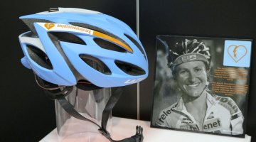 Lazer is creating an Amy Dombroski Foundation model of its O2 helmet to help raise funds for the organization. © Cyclocross Magazine