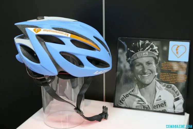 Lazer is creating an Amy Dombroski Foundation model of its O2 helmet to help raise funds for the organization. © Cyclocross Magazine