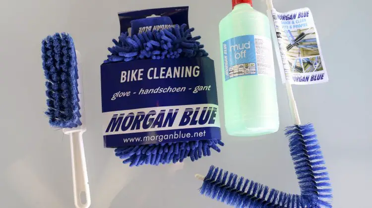 Got a dirty, muddy bike? Morgan Blue will help you get it clean, with brushes and "Mud Off." © Cyclocross Magazine