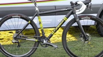 Katerina Nash's Orbea/Ibis cyclocross bike she rode to second place. CrossVegas 2014. © Cyclocross Magazine