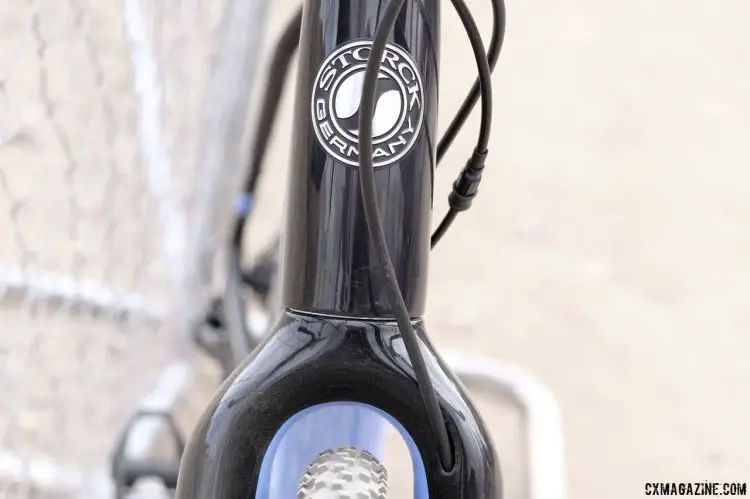 Storck's back in the US, and brought this new T.I.X frameset to show off. © Cyclocross Magazine