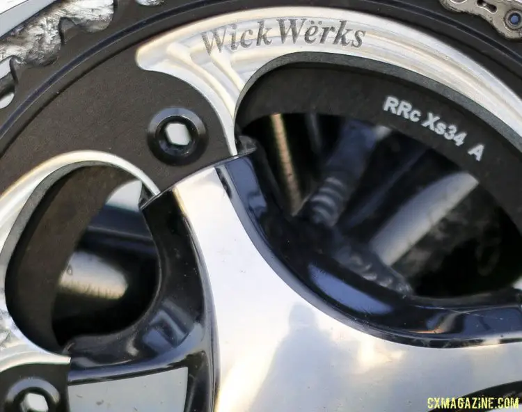 Wick Werks 4-arm chainrings will offer size alternatives to Shimano's 36/46 chainrings available on Ultegra (and Dura-Ace for top pros). © Cyclocross Magazine