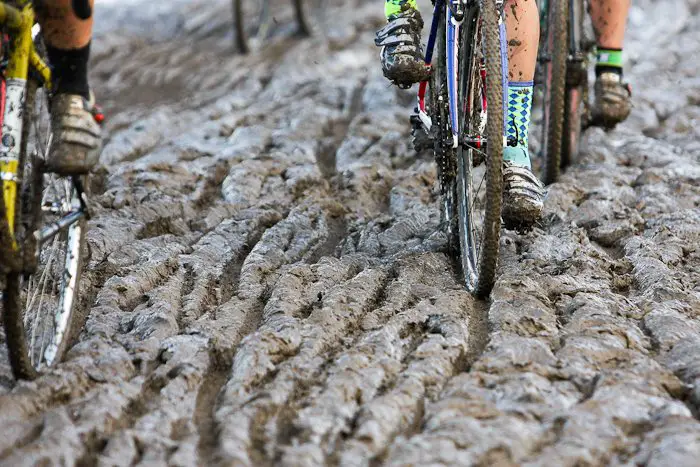 Mud, and plenty of it after massive rainfall before the race. © Pat Malach
