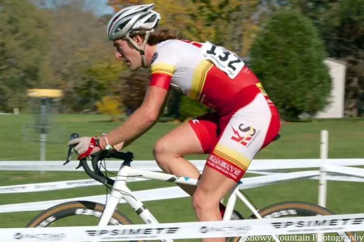 Joseph Maloney (Milwaukee, WI) went off the front for his 3rd ChiCrossCup victory of the season in the Men's Pro 1/2/3 race. © SnowyMountain Photography