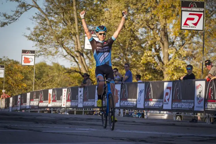 Jamey Driscoll, constantly placing well all year, takes his first UCI win of the season. © Matt James