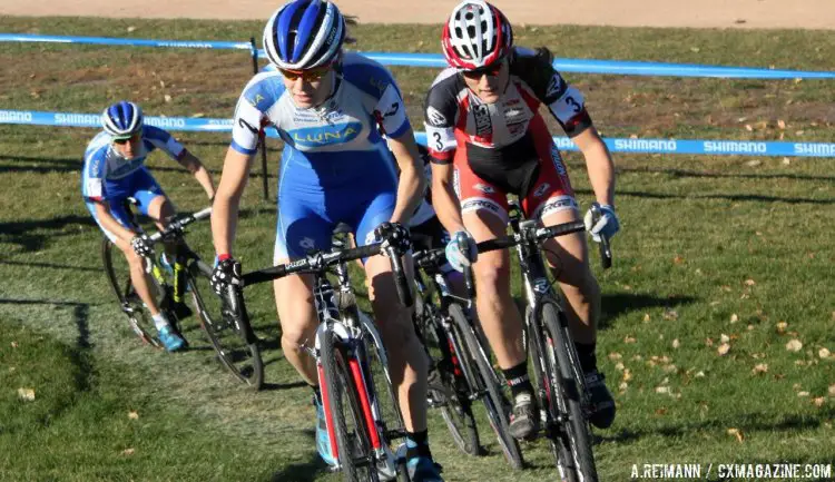 Maghalie Rochette lead early until she picked a bad line through the sand, and Mical Dyck was plagued with an untimely mechanical far from the pits. © Andrew Reimann