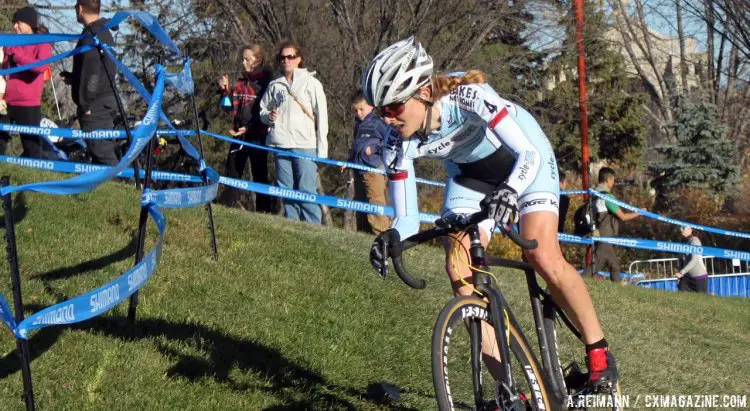 Natasha Elliott rode well on the day, keeping the leaders’ pace for much of the race but finding herself just off the podium. © Andrew Reimann