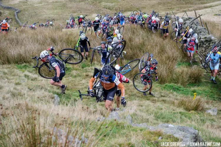 The field stretched out on the way up Ingleborough Fell. © Jack Chevell