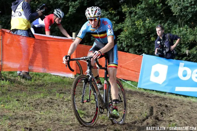 Michael Vanthourenhout took over the Men’s U23 race on Sunday. © Bart Hazen