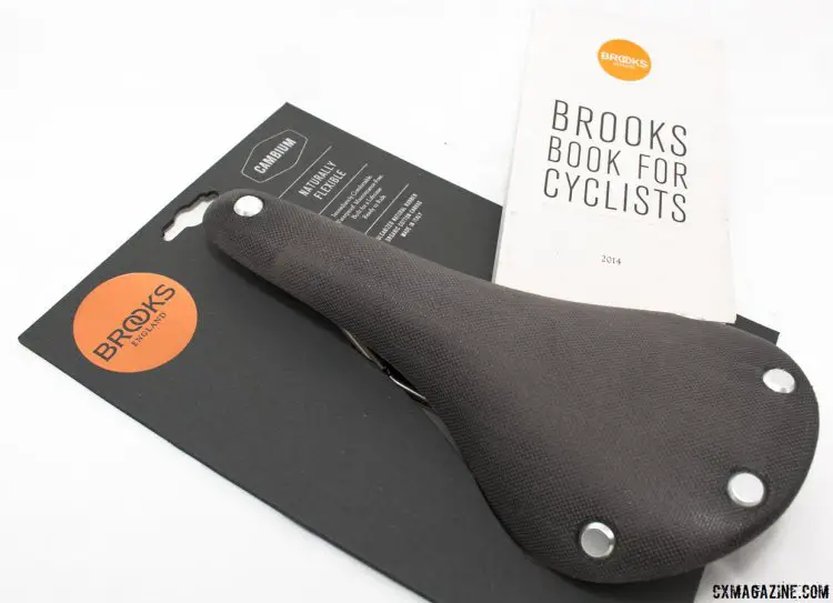 The Brooks Cambium comes with the full package many expect from Brooks: from a display package to a guidebook for cyclists. © Cyclocross Magazine