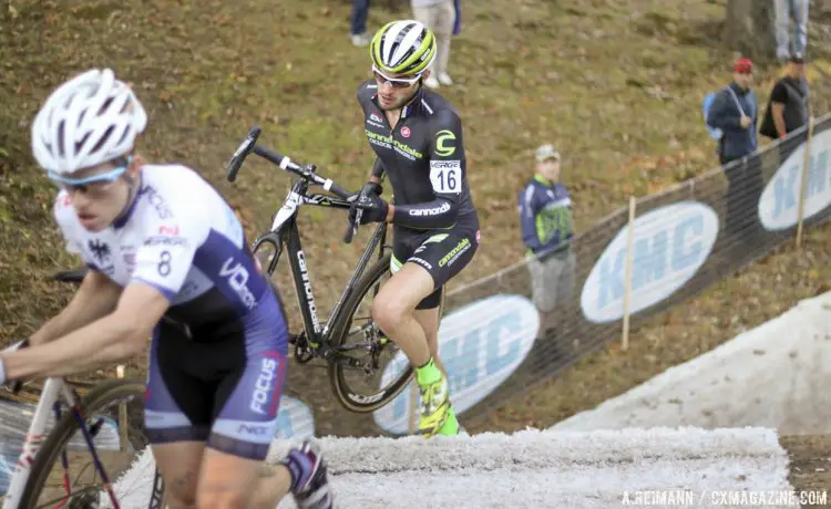 Lukas Winterberg had a strong start with Hyde, although the rider with a weekend-contract with Cannondale fell back, following Ben Berden for fourth. © Andrew Reimann