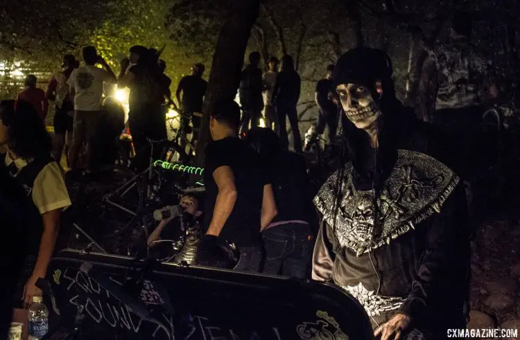 Gheto.CX spins the tunes and energizes the party at Heckle Hollow. Rodeo Cross 2014. © Cyclocross Magazine