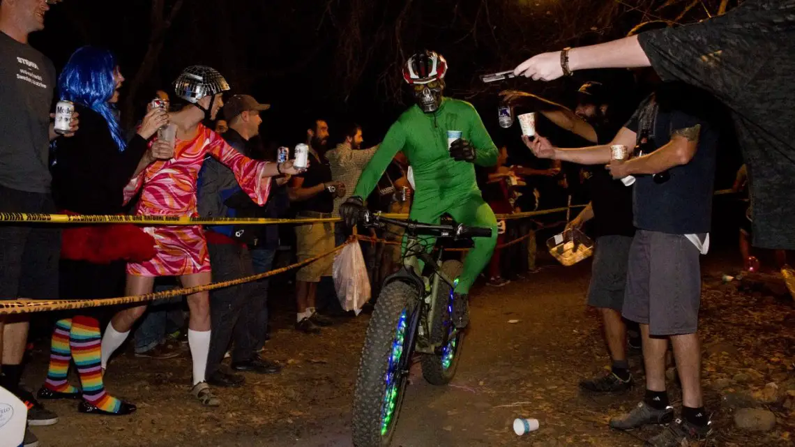 Most race promoters get a bit nervous when the head of Parks & Rec shows up. Folsom's manager fully participates in Rodeo Cross. © Cyclocross Magazine