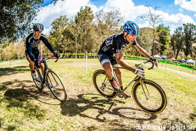 These two could be going at it all season in 55+: Jay Thornton (G2) and Jon Miller (Stonehouse/Trek). © Philip Beckman/PB Creative