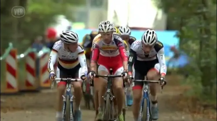 2014 Superprestige Gieten cyclocross race - vier.be video screenshot