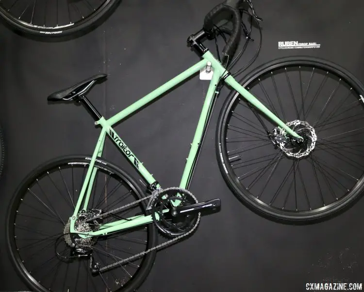 The minty fresh drop bar Ruben comes with a Shimano Sora drivetrain, disc brakes and a steel fork and retails for $1399. © Cyclocross Magazine