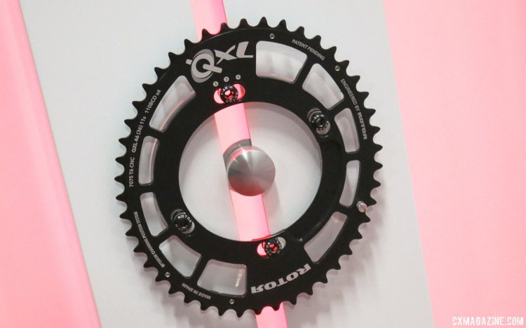 QXL ovalized chainrings, a more extreme oval than the Q Rings, is now available in cyclocross sizes. © Cyclocross Magazine