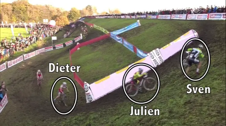 Three different riders, three different lines. CXHairs dives into another Moment of Svenness. Footage from Sporza/UCI