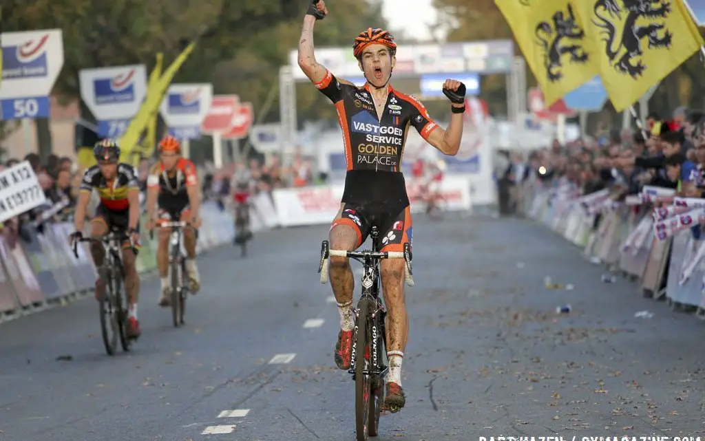 20-year-old Wout van Aert wins Koppenbergcross over Sven Nys and Kevin Pauwels.