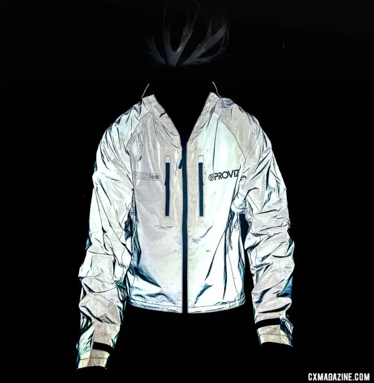 Drivers may not see your face but they'll surely see you approaching. Proviz Reflect360 Cycling Jacket. © A. Yee / Cyclocross Magazine