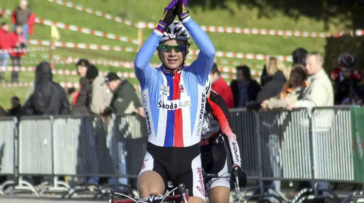 Jakub Skala continued to finish no worse than second in the 2014 Toi Toi Cup, and took the win at race #4 in Hlinsko. photo: Grand Prix de la Commune de Contern, 2010. © Bart Hazen / Cyclocross Magazine