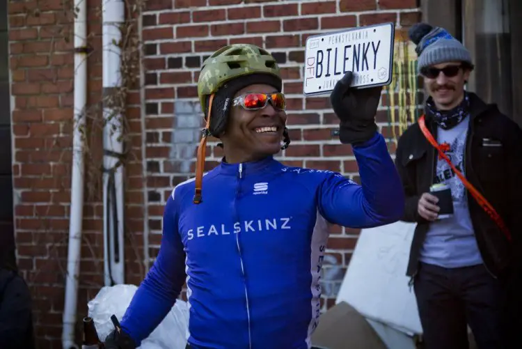 This lucky guy was awarded the DFL Bilenky license plate, hopefully to go home and put on his car, which might find itself on this race course one day. © Adam Nawrot