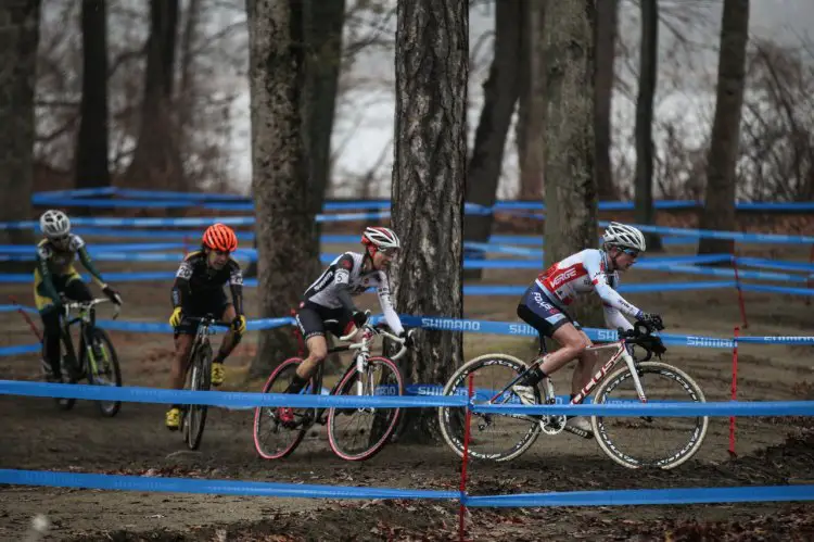 The Elite Women on course today at NBX. © Meg McMahon