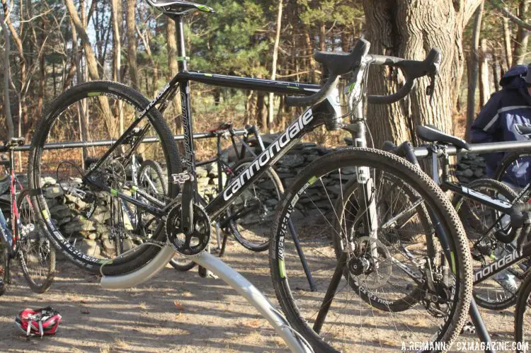 The Cannondale SuperX with a lefty fork at NBX. © Andrew Reimann / Cyclocross Magazine