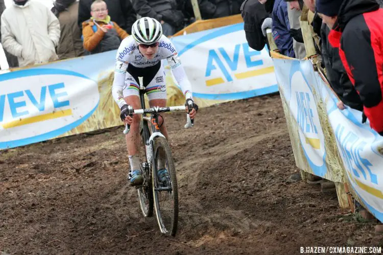 Vos, always a heavy favorite in cyclocross. © Bart Hazen/Cyclocross Magazine