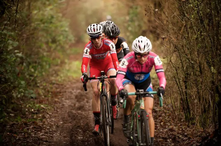 Rachel Lloyd (CALIFORNIA GIANT CYCLING) was glad to let the other riders work as she bided her time for an attack. © Matthew J. Clark/StraightEIGHTFilms.com