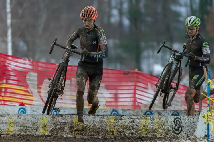 Werner leads White through the barriers. © Todd Prekaski