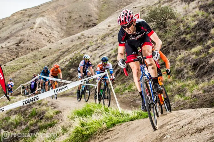 Brent Prenzlow at the front of Sunday’s lead group. © Philip Beckman/PB Creative