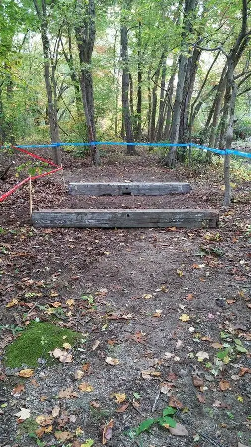 These barriers are actually abandoned plants from the old mill that used to be at the town’s economic center. © Riverpoint Cyclocross