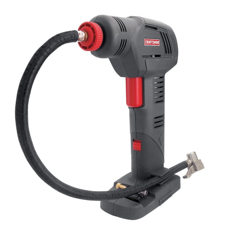 A floor pump might be good enough for some, but for those who love dialing in their PSI, nothing beats a good portable compressor. Photo from craftsman.com