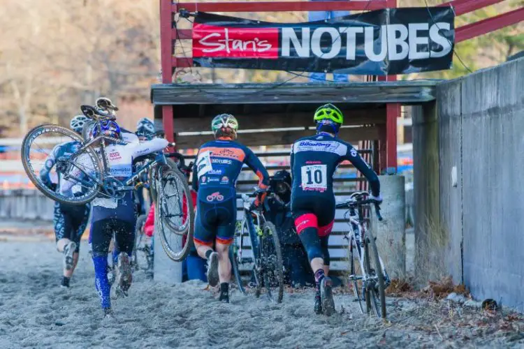 Racers on the famous beach run of NBX. Photo: Todd Prekaski, 2013.