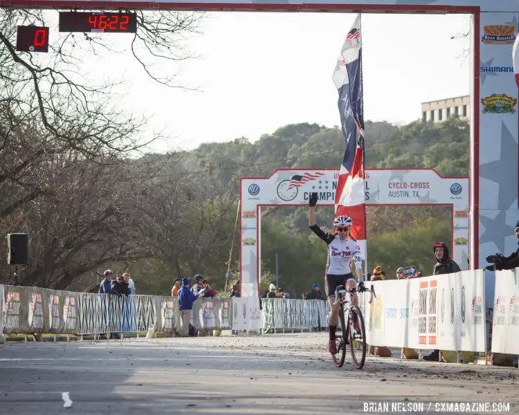 Bruno Roy repeats as Singlespeed National Champion - Zilker Park, Austin, Texas © Brian Nelson / Cyclocross Magazine