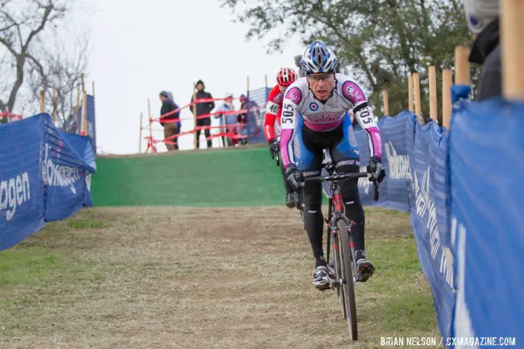 Samuel Morse (Corner Cycle Cycling Club) battled Coats for the lead until Cozza went by. © Brian Nelson