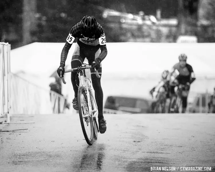 Nolan Stevenson (Boulder Junior Cycling) started with a commanding lead. © Brian Nelson