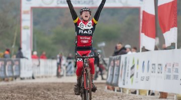 Scott Funston (RAD Racing NW getting the gold in the Junior Men's 15-16 race. © Brian Nelson