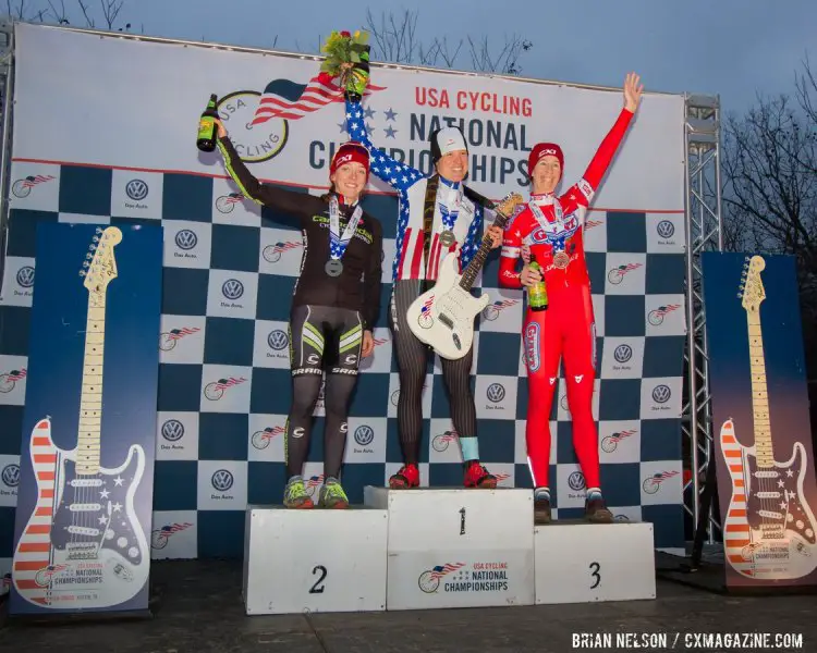 The Elite Women's Podium. © Brian Nelson