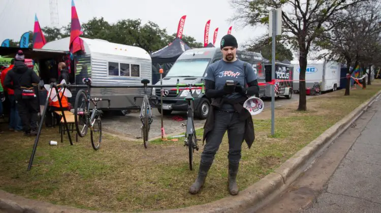 BTBTV streamed the Press Conference and fans made use of the bullhorns to broadcast it out. © Brian Nelson