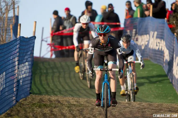 Etheridge fought hard for a top ten on the day. © Cyclocross Magazine