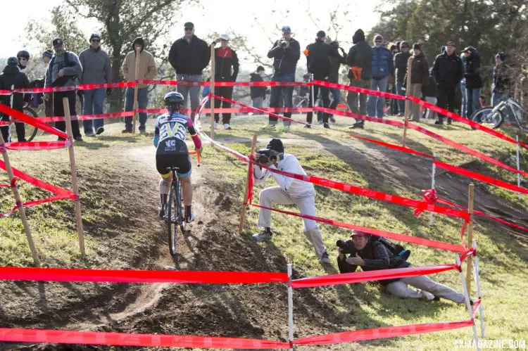 Cutler made short work out of some of the technical sections. © Cyclocross Magazine