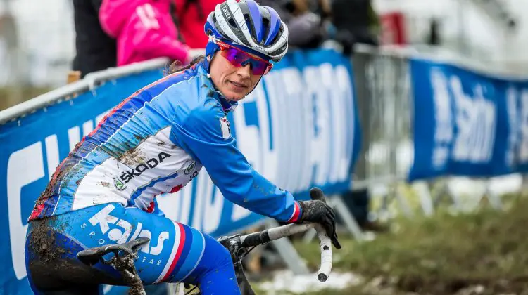 Nash hopes she'll only see competition behind her on Saturday afternoon. © Matt Lasala / Cyclocross Magazine