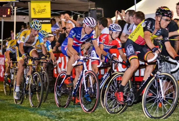 An international field starts at CrossVegas, now selected as a World Cup event. Photo courtesy @CrossVegas