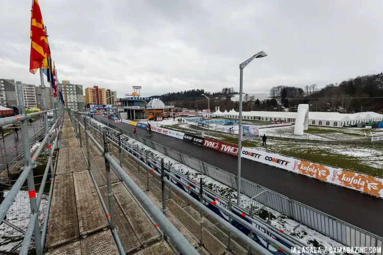 The stands are empty now, but this course will be packed to the brim before the Junior and Women’s races tomorrow. © Matthew Lasala/Cyclocross Magazine 