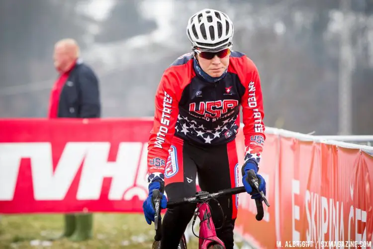 Logan Owen goes through the familiar paces for his Friday pre-ride. © Mike Albright/Cyclocross Magazine