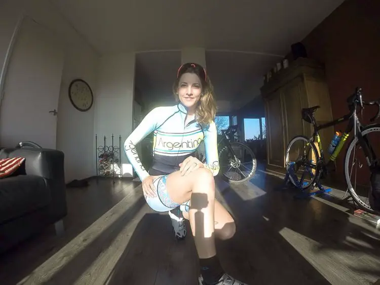 Caro Gomez Villafañe in her Argentina kit, ready for the 2015 World Championships in Tabor. photo: courtesy