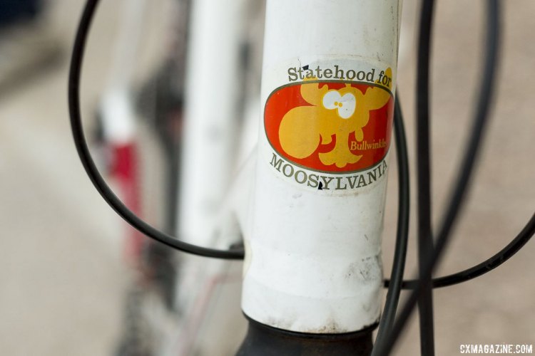Dean's components aren't the only personal touch. Dean Ferrandini's Masters 70-74 National Championship-winning Cannondale Flash "frankenbike." © Cyclocross Magazine